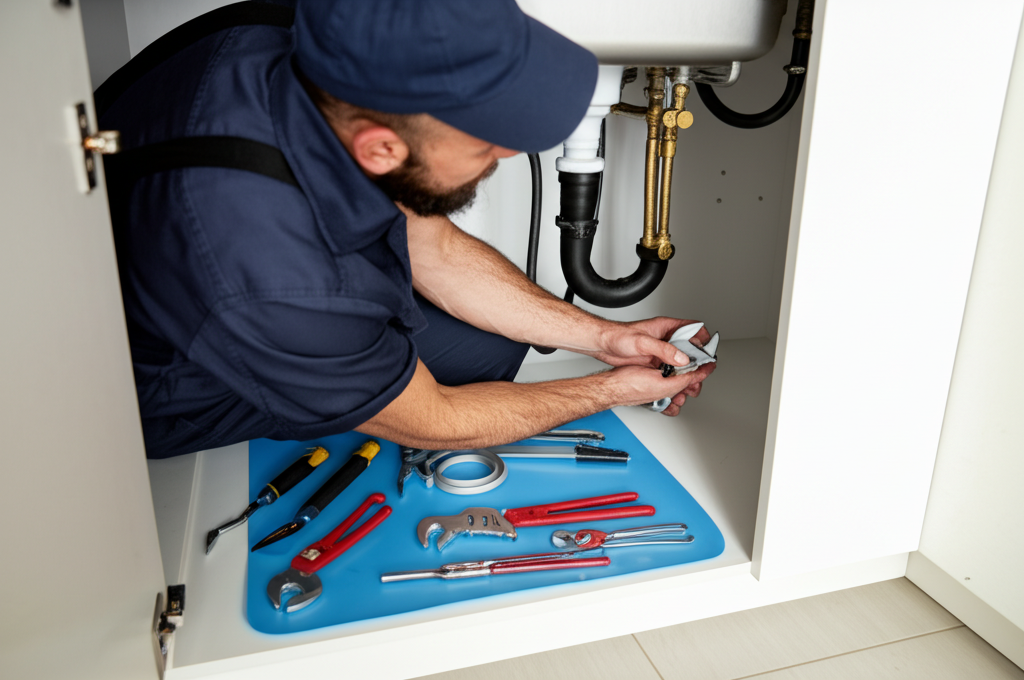 Contractor working